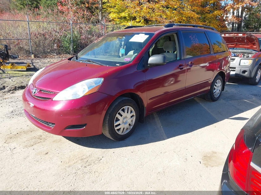 2008 Toyota Sienna Ce, Звичайний знос, IAAI, VIN 5TDZK23C68S143580 — фото 2