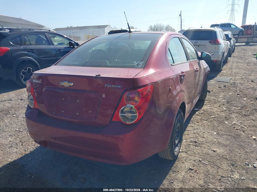 Vin: 1g1ja5sh4e4149795, lot: 46928251, chevrolet sonic ls auto 20144