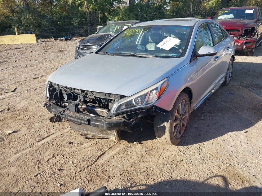 Vin: 5npe34af8hh455622, lot: 46928470, hyundai sonata limited 20172