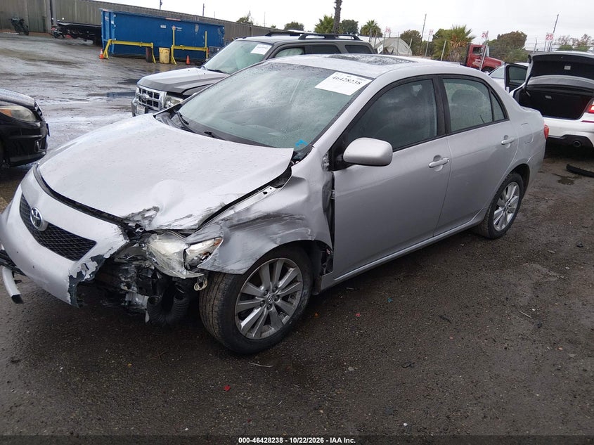 2009 Toyota Corolla Xle, Left Front, IAAI, VIN 1NXBU40E69Z050631 — photo 2
