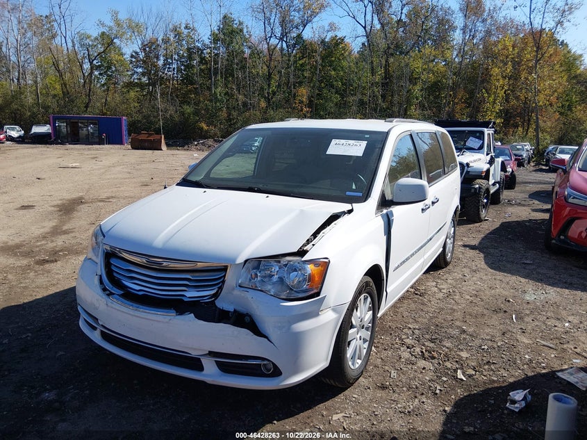 Vin: 2c4rc1bg3gr200224, lot: 46928621, chrysler town & country touring 20162