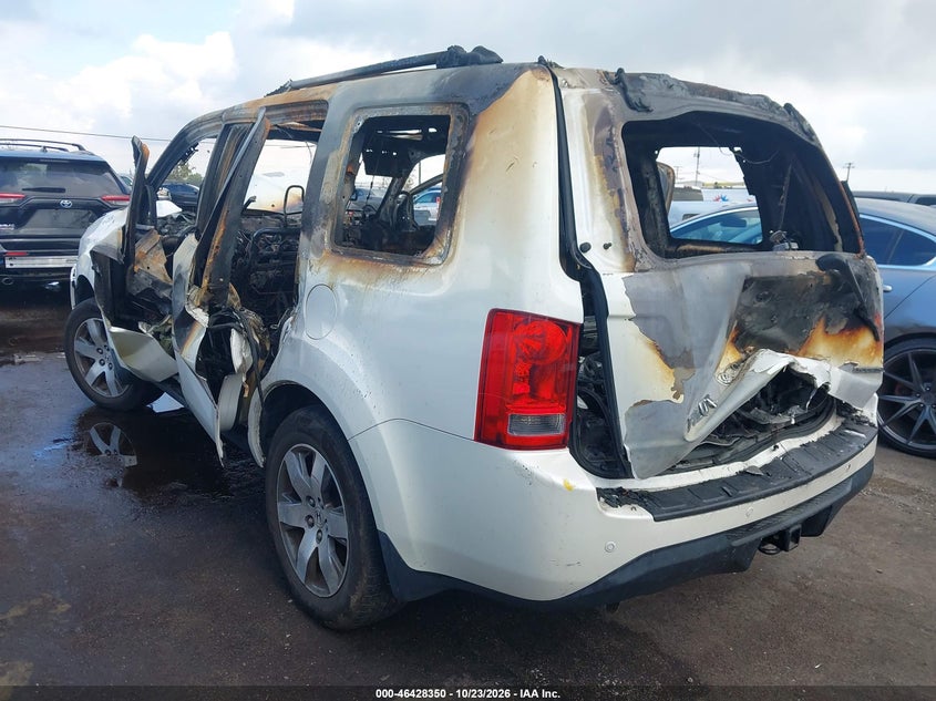 Vin: 5fnyf3h99db031387, lot: 46928708, honda pilot touring 20133