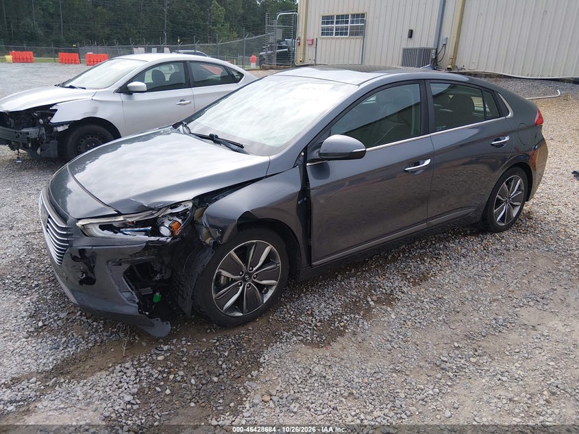 Vin: kmhc05lcxku118368, lot: 46929042, hyundai ioniq hybrid limited 20192