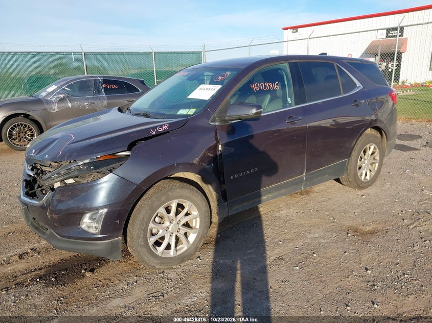 2019 Chevrolet Equinox Lt, Front End, IAAI, VIN 3GNAXUEV9KL194620 — photo 2