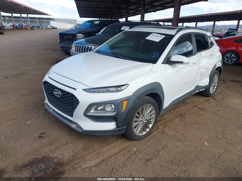 Vin: km8k6caa3mu741690, lot: 46929178, hyundai kona sel plus 20212