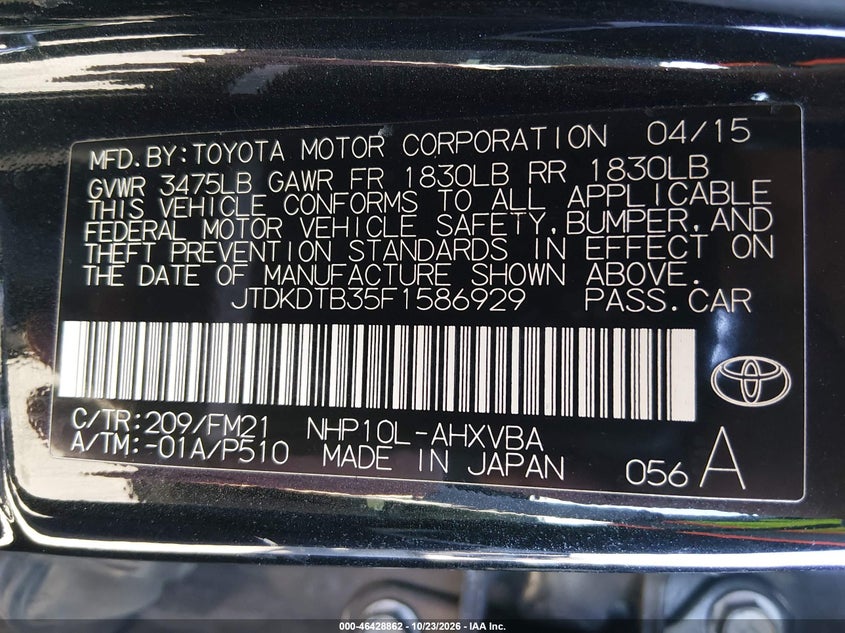 TOYOTA PRIUS C - zdjęcie 9