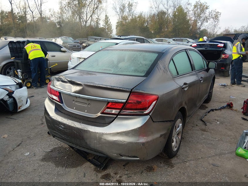 Vin: 19xfb2f53de262675, lot: 46929471, honda civic lx 20134