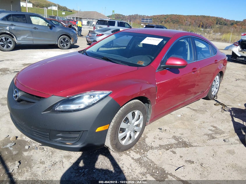 2013 Mazda Mazda6 I Sport, Левый зад, IAAI, VIN 1YVHZ8BH5D5M12122 — фото 2