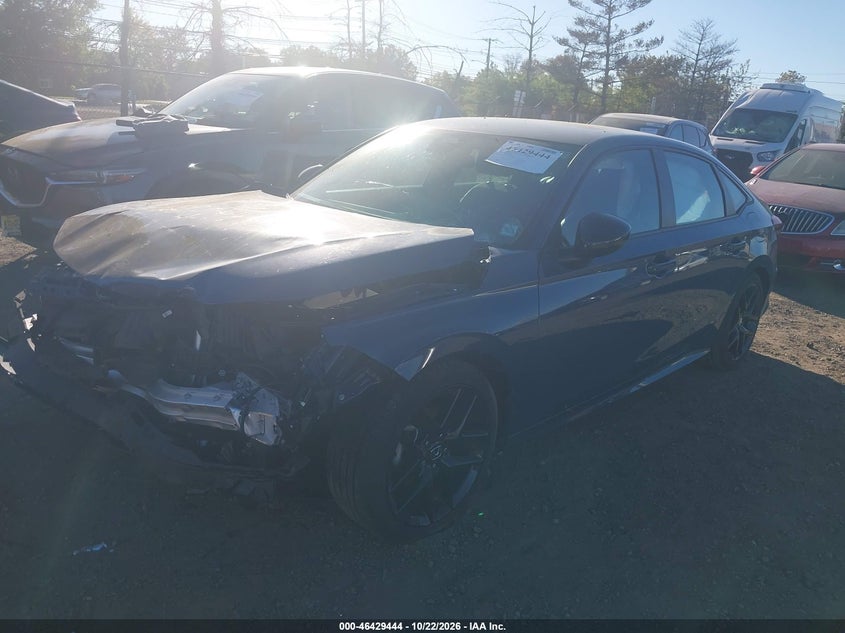 Vin: 2hgfe2f59sh548816, lot: 46929802, honda civic sport 20252