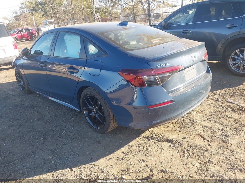 Vin: 2hgfe2f59sh548816, lot: 46929802, honda civic sport 20253