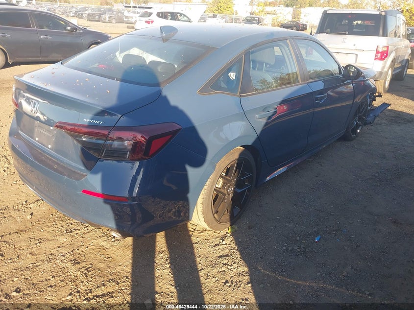 Vin: 2hgfe2f59sh548816, lot: 46929802, honda civic sport 20254