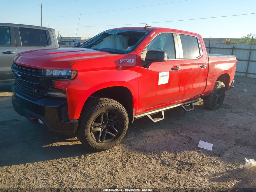 Vin: 3gcpyfed7mg335991, lot: 46929892, chevrolet silverado 1500 4wd  short bed lt trail boss 20212