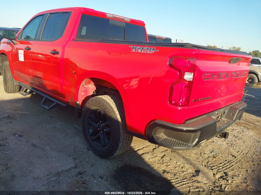 Vin: 3gcpyfed7mg335991, lot: 46929892, chevrolet silverado 1500 4wd  short bed lt trail boss 20213