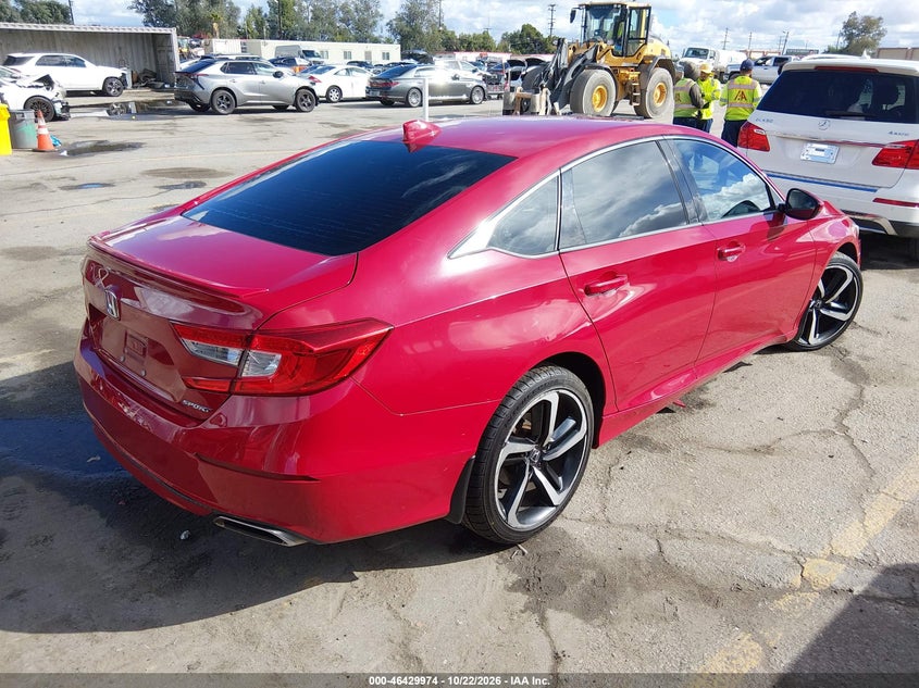 Vin: 1hgcv1f32ja016560, lot: 46930332, honda accord sport 20184