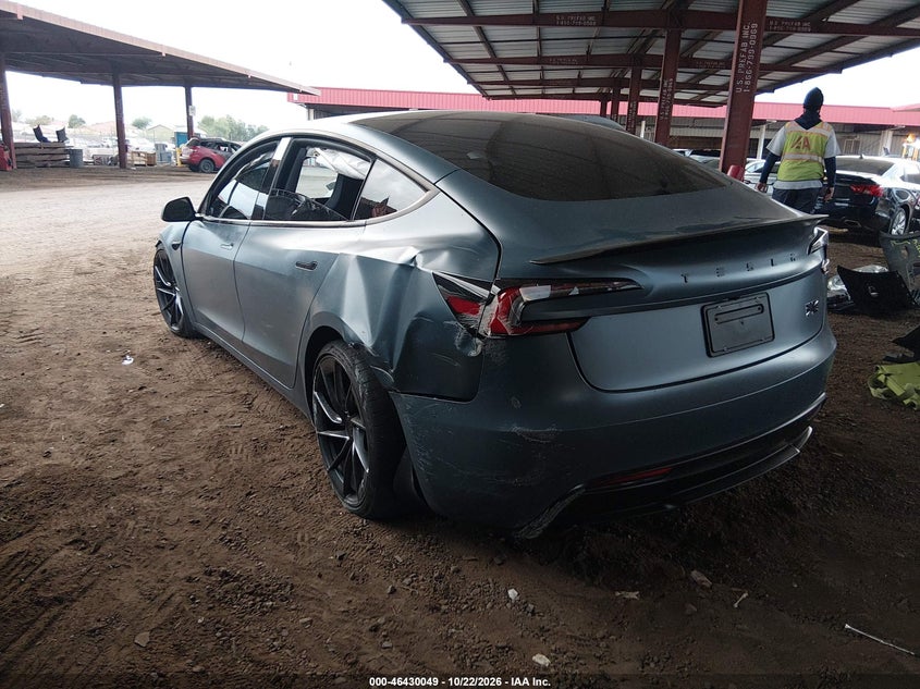 Vin: 5yj3e1etxrf841362, lot: 46930407, tesla model 3 performance all-wheel drive 20243