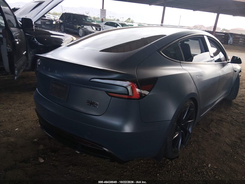 Vin: 5yj3e1etxrf841362, lot: 46930407, tesla model 3 performance all-wheel drive 20244