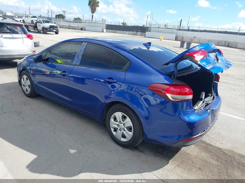 Vin: 3kpfk4a78he044094, lot: 46930516, kia forte lx 20173