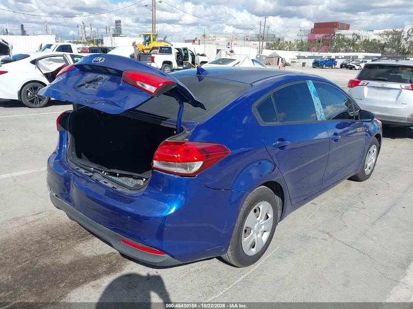 Vin: 3kpfk4a78he044094, lot: 46930516, kia forte lx 20174