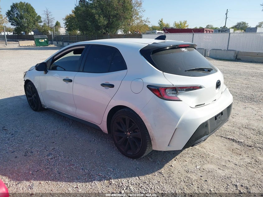 Vin: jtnd4mbe9n3184491, lot: 46930578, toyota corolla se nightshade edition 20223