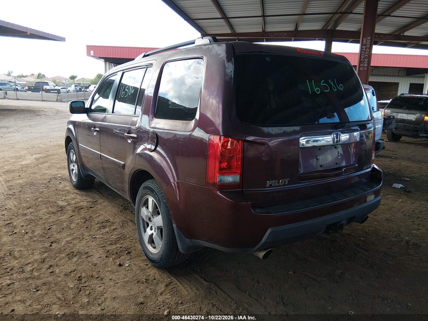 Vin: 5fnyf4h57ab036425, lot: 46930632, honda pilot ex-l 20103