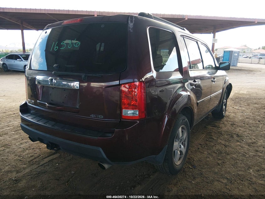 Vin: 5fnyf4h57ab036425, lot: 46930632, honda pilot ex-l 20104