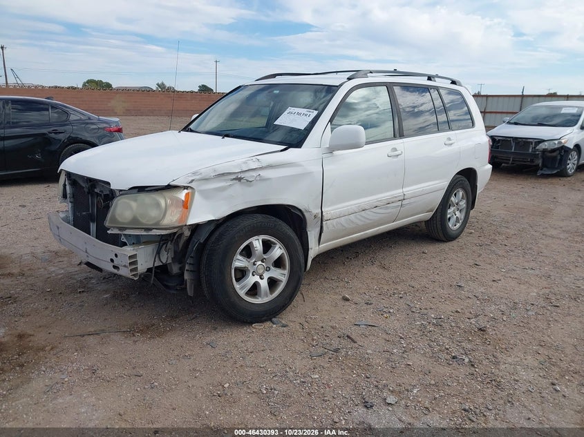 2001 Toyota Highlander V6, Left Side, IAAI, VIN JTEGF21A110008587 — photo 2