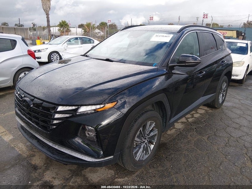 Vin: km8jbca1xnu011736, lot: 46930823, hyundai tucson hybrid blue 20222