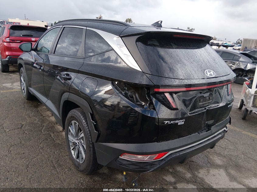Vin: km8jbca1xnu011736, lot: 46930823, hyundai tucson hybrid blue 20223