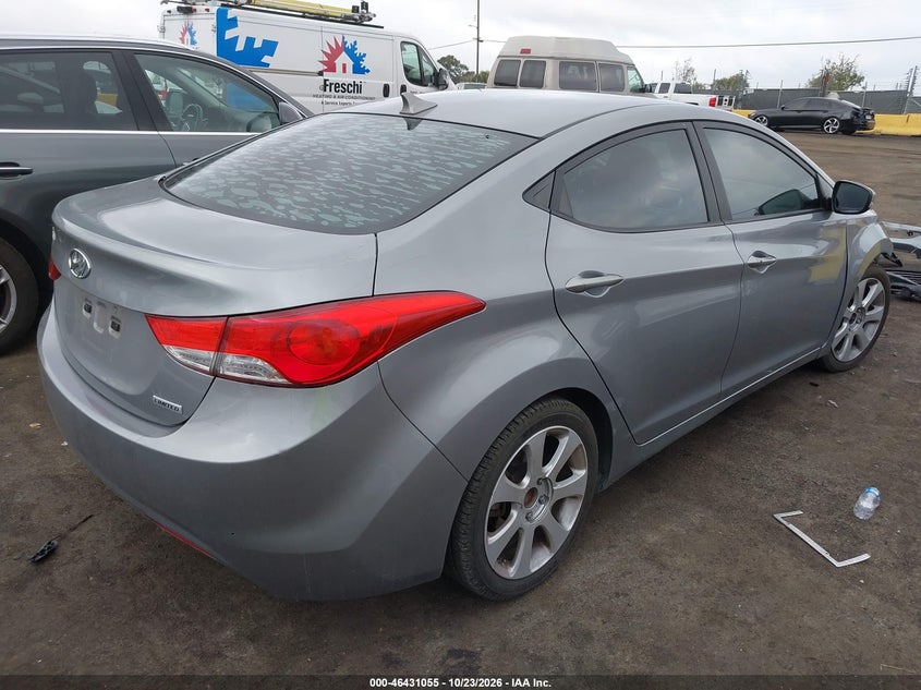 Vin: kmhdh4ae4du749258, lot: 46931413, hyundai elantra limited 20134