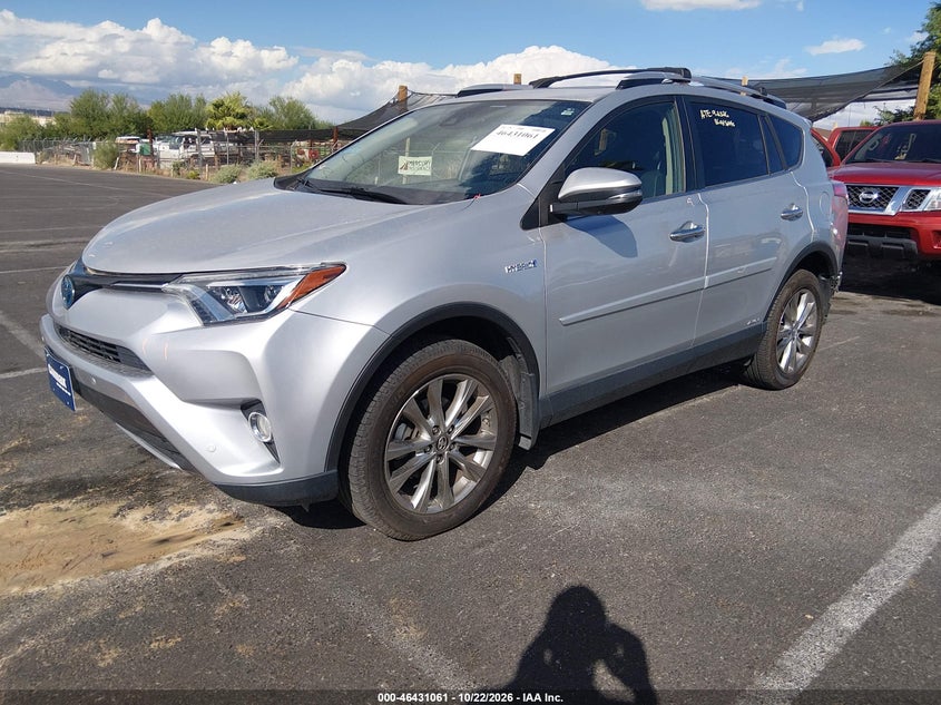 2016 Toyota Rav4 Hybrid Limited, Rear, IAAI, VIN JTMDJREV6GD049312 — photo 2