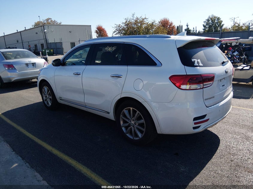 Vin: 5xypkda54hg243147, lot: 46931423, kia sorento 3.3l sxl 20173