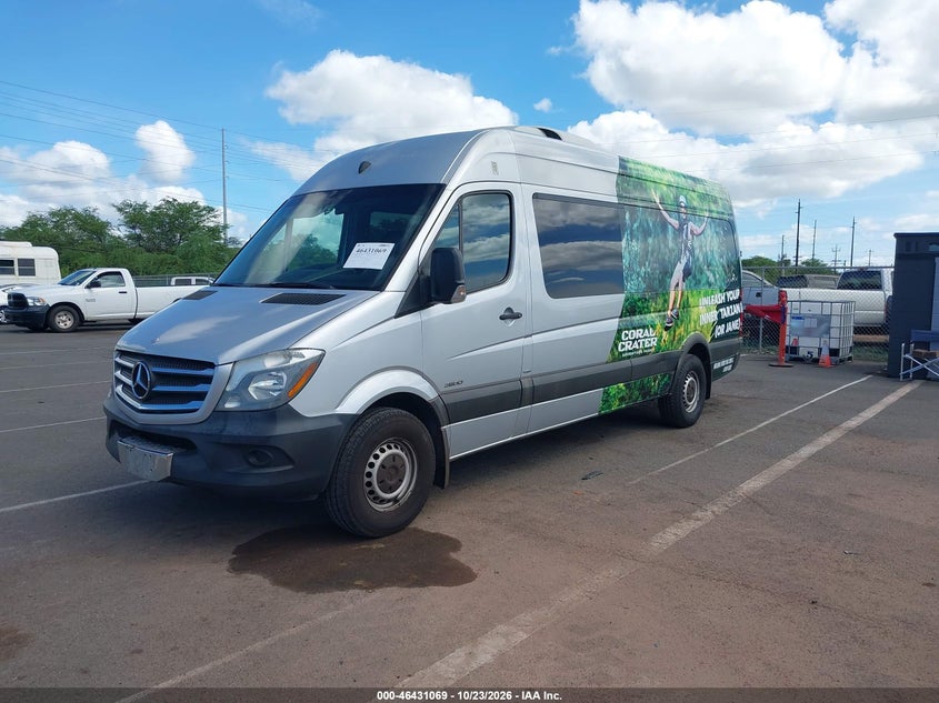 Vin: wdzpe8cc0f5949936, lot: 46931427, mercedes-benz sprinter 2500 high  roof 20152