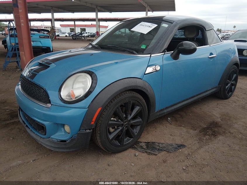 2013 Mini Coupe Cooper S, Обычный износ, IAAI, VIN WMWSX3C5XDT466467 — фото 2
