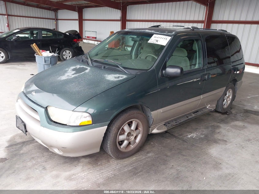 2001 Nissan Quest Se, Удар сзади, IAAI, VIN 4N2ZN16T61D821823 — фото 2