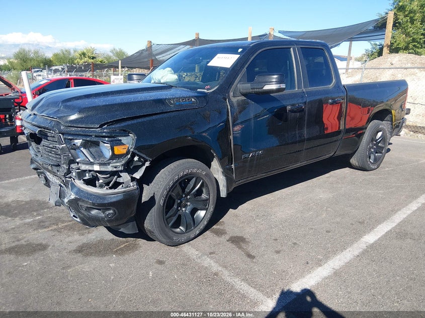 Vin: 1c6rrebg8mn747138, lot: 46931485, ram 1500 big horn  4x2 6'4 box 20212