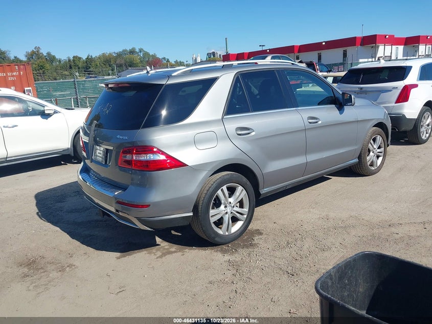 Vin: 4jgda5hb4fa462707, lot: 46931493, mercedes-benz ml 350 4matic 20154