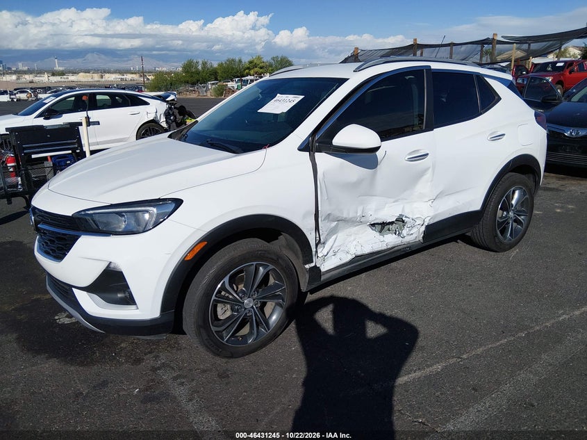 Vin: kl4mmesl0mb125305, lot: 46931603, buick encore gx awd select 20212