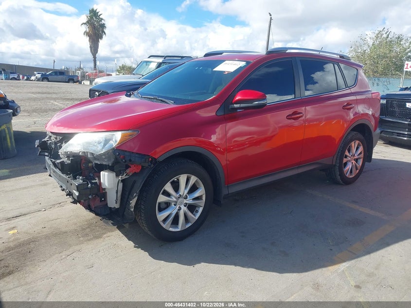 Vin: jtmyfrevxfj035612, lot: 46931760, toyota rav4 limited 20152