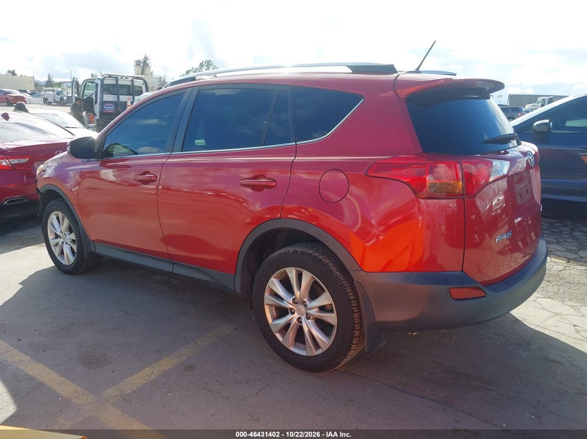 Vin: jtmyfrevxfj035612, lot: 46931760, toyota rav4 limited 20153