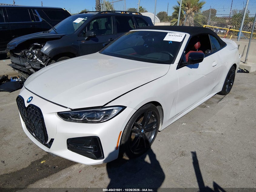 Vin: wba23at06mch31764, lot: 46931959, bmw 430i 20212