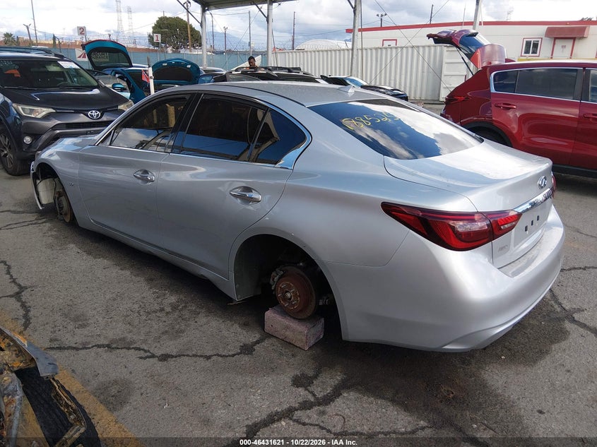Vin: jn1ev7ar7jm440632, lot: 46931979, infiniti q50 3.0t luxe 20183
