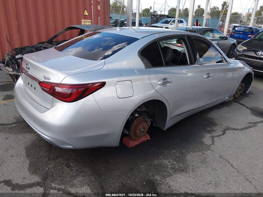 Vin: jn1ev7ar7jm440632, lot: 46931979, infiniti q50 3.0t luxe 20184
