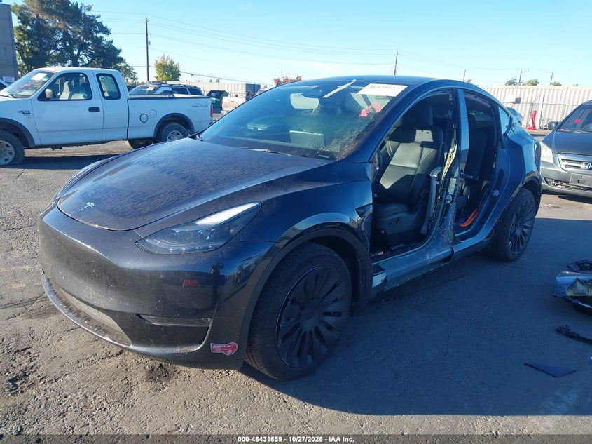 Vin: 7saygded7rf027828, lot: 46932017, tesla model y long range single motor rear-wheel drive/rwd 20242