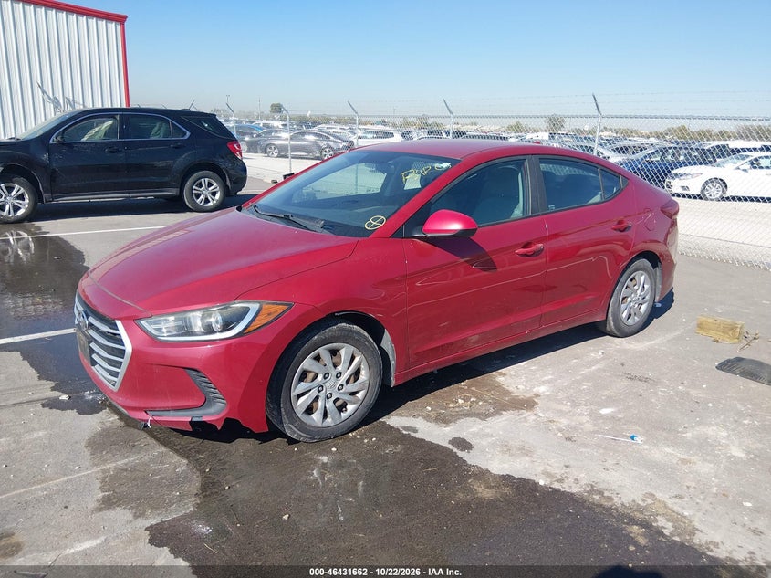 2017 Hyundai Elantra Se, Обычный износ, IAAI, VIN KMHD74LF1HU083362 — фото 2