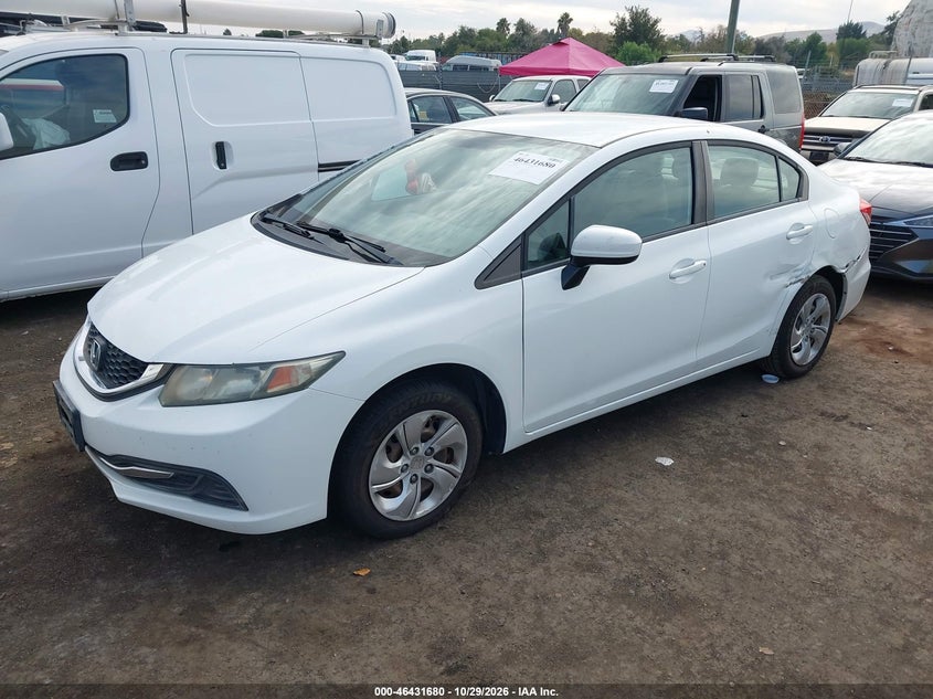 Vin: 19xfb2f50fe201366, lot: 46932038, honda civic lx 20152