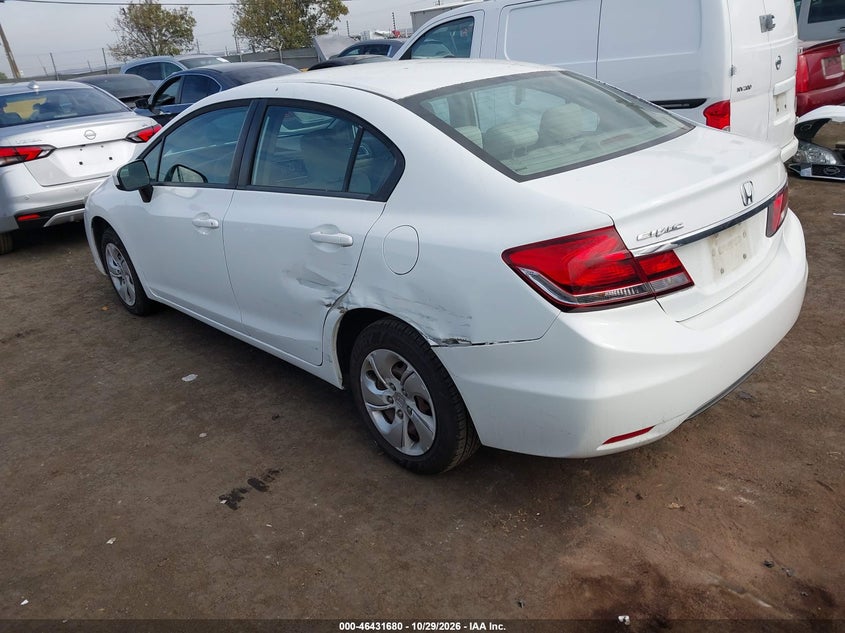 Vin: 19xfb2f50fe201366, lot: 46932038, honda civic lx 20153