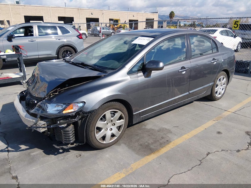 2010 Honda Civic Lx, Front End, IAAI, VIN 2HGFA1F50AH316156 — photo 2