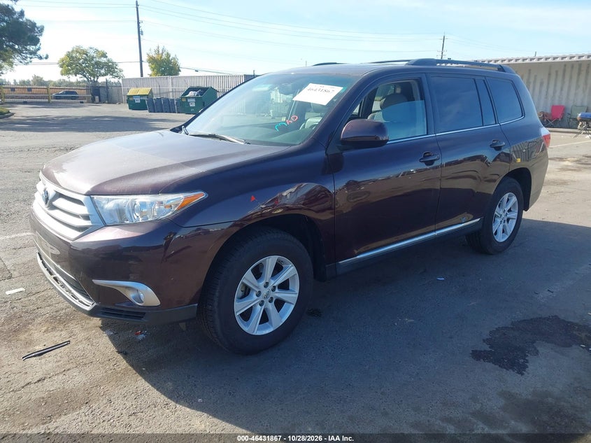 Vin: 5tdbk3eh6cs160596, lot: 46932225, toyota highlander se v6 20122