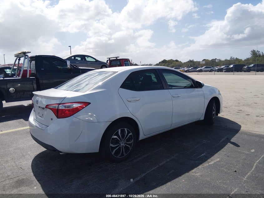 Vin: 5yfburhexep176245, lot: 46932255, toyota corolla s 20144