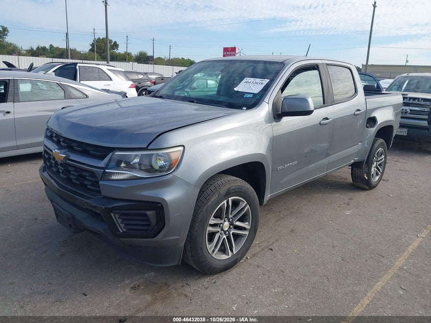 Vin: 1gcgsbea7m1117743, lot: 46932396, chevrolet colorado 2wd  short box wt 20212